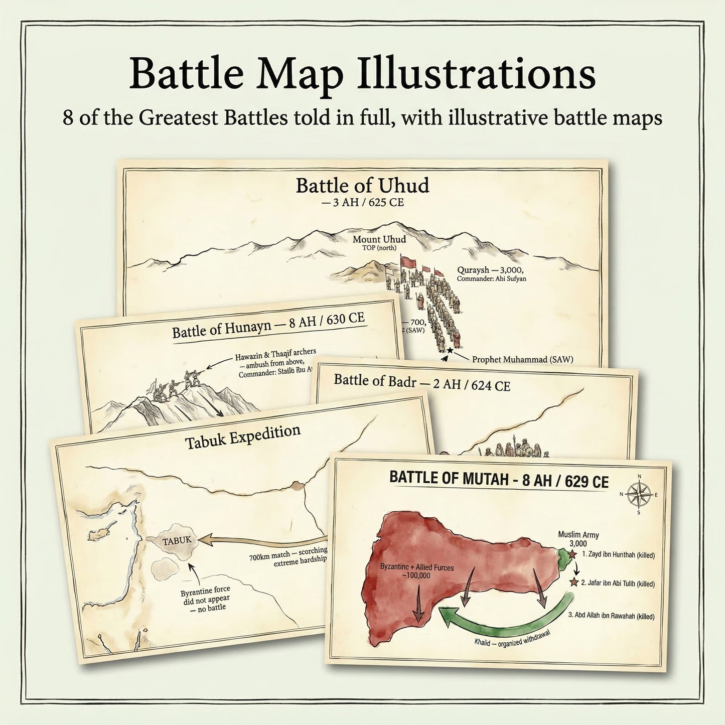 The Battles of Rasulullah: 8 Tests That Builts Ummah (eBook)