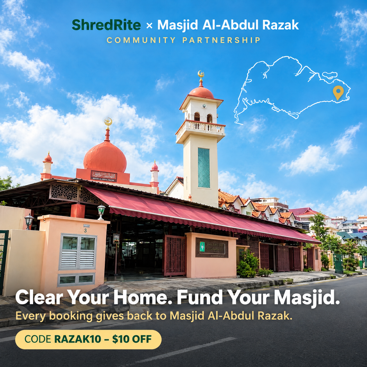 ShredRite x Masjid Al-Abdul Razak community partnership